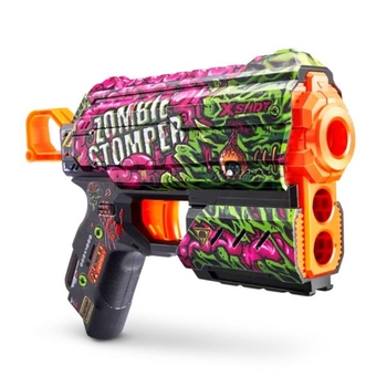 Быстрострельный бластер X-Shot Skins Flux Zombie Stomper 8 патронов (36516A) - Pampik - 2