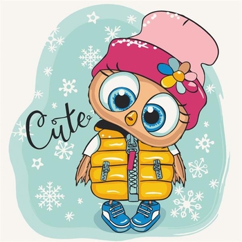 Картина за номерами ArtCraft Миле совеня 30х30 см (15557-AC) - Pampik