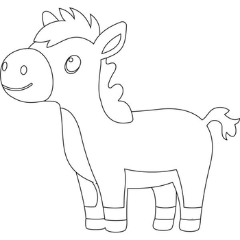 Детская раскраска ArtCraft Лошадь 25х30 см (15107-AC) - Pampik - 2