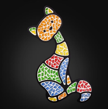 Набор для стеклянной мозаики Mosaaro Кот (MA3002) - Pampik - 2