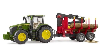 Модель Bruder Трактор John Deere с прицепом и манипулятором 1:16 (03154) - Pampik - 4