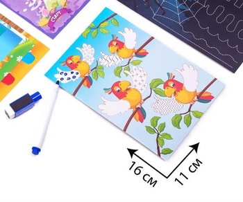 Игра Vladi Toys Пиши и вытирай Жираф базовый уровень (VT5010-05) - Pampik - 3