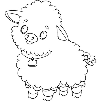Детская раскраска ArtCraft Ягненок 25х30 см (15109-AC) - Pampik - 2