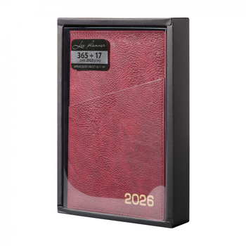 Щоденник Leo Planner Credo А5, датований 2026, 368 сторінок, бордовий (252645) - Pampik - 3