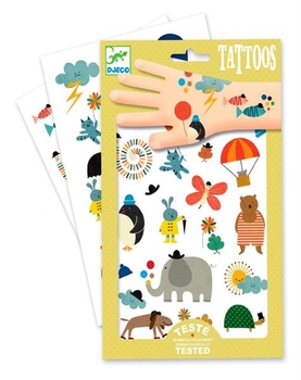 Набір для творчості Djeco Наклейки для тіла Смішні маленькі картинки (DJ09579) - Pampik