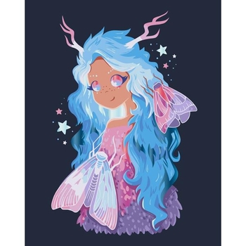 Картина по номерам ArtCraft Неоновая фея с металлизированными красками 40х50 см (16119-AC) - Pampik