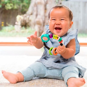 Прорезыватель Infantino Кольцо с бусинами (005151I) - Pampik