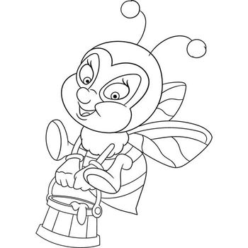 Детская раскраска ArtCraft Пчелка 25х30 см (15045-AC) - Pampik - 2