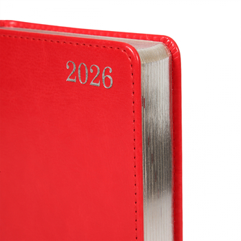 Щоденник Leo Planner City А6, датований 2026, 352 сторінки, червоний (252675) - Pampik - 2