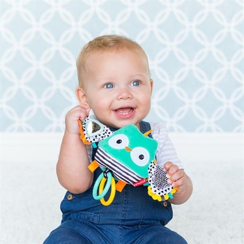 М'яка іграшка-підвіска Infantino Сова, з вібрацією (216320I) - Pampik - 2