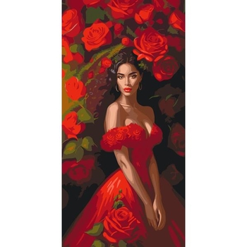 Картина по номерам ArtCraft Искушение в красном 40х80 см (10145-AC) - Pampik