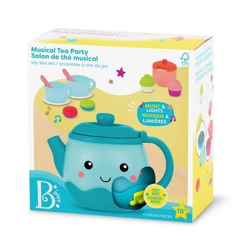 Ігровий набір Battat Музичне чаювання зі світлом і звуком 17 предметів (BX4522Z) - Pampik - 2