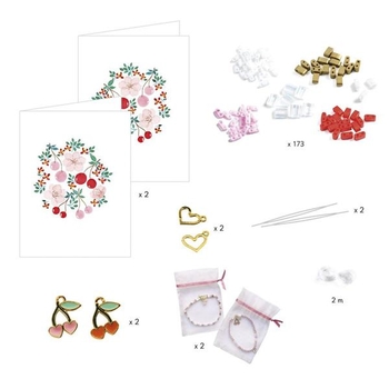 Набор для создания украшений Djeco Браслет дружбы Вишенки (DJ00017) - Pampik - 4