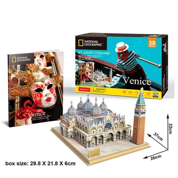 Пазл 3D CubicFun National Geographic Площадь Святого Марка, 107 элементов (DS0980h) - Pampik - 6