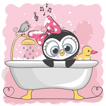 Картина по номерам ArtCraft Пингвинятко 30х30 см (15503-AC) - Pampik