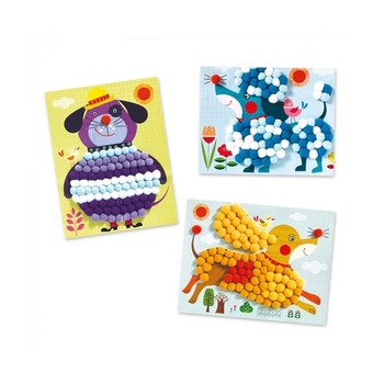 Набір для аплікації Djeco Мягкие собаки (DJ09867) - Pampik - 2