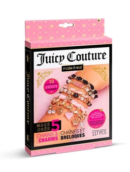 Набір для створення шарм-браслетів Make it Real Juicy Couture Королівський шарм 117 ел. (MR4431) - Pampik