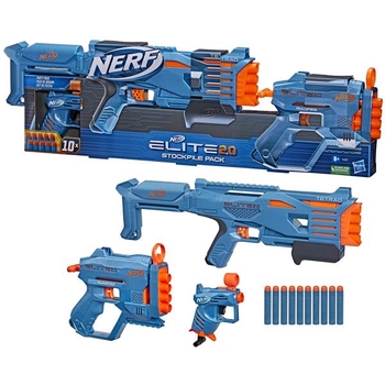 Набор бластеров Nerf Elite 2.0 Стокпайл 10 патронов (F5031) - Pampik