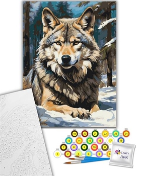 Картина по номерам ArtCraft Волк в лесу 40х50 см (11575-AC) - Pampik