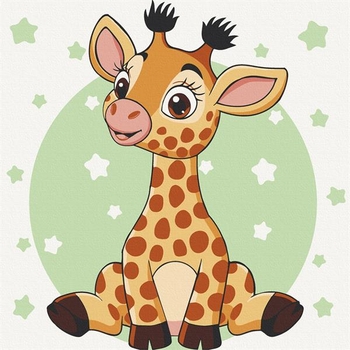 Картина по номерам ArtCraft Жираф 30х30 см (15540-AC) - Pampik