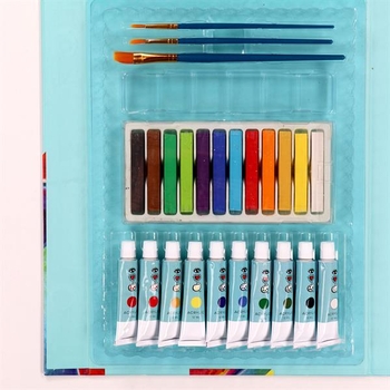 Набір для творчості I heart art Пастель-колаж з аквареллю, восковою крейдою і папером для малювання (8008) - Pampik - 7