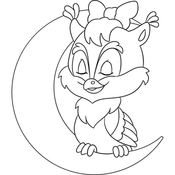 Детская раскраска ArtCraft Совенок 25х30 см (15113-AC) - Pampik - 2