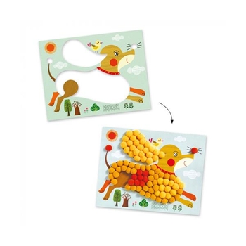 Набір для аплікації Djeco Мягкие собаки (DJ09867) - Pampik - 3