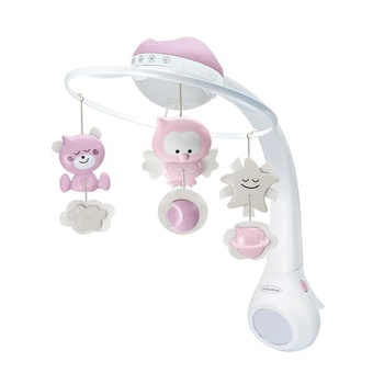 Музыкальный мобиль с проектором Infantino 3 в 1 розовый (004914I) - Pampik - 3