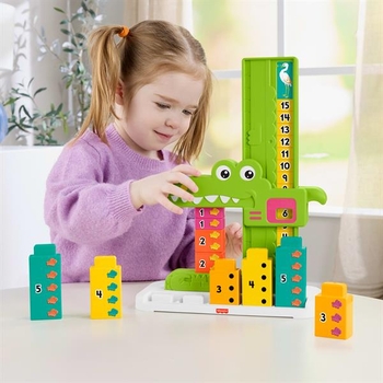 Набор для счета Fisher-Price Учимся вместе Яркий аллигатор (JCT13) - Pampik - 2