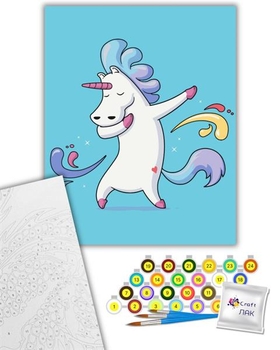 Картина по номерам ArtCraft Крутая единорожка 40х50 см (16125-AC) - Pampik