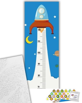 Ростомер-картина по номерам ArtCraft Космическая ракета 30х80 см (15129-AC) - Pampik