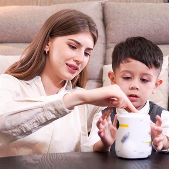 Интерактивный робот AT-Robot с сенсорным управлением и учебными картами на украинском белый (AT002-01-RUS) - Pampik - 5