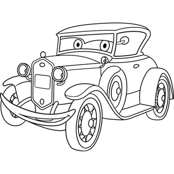 Дитяча розмальовка ArtCraft Ретро автівка 25х30 см (15068-AC) - Pampik - 2