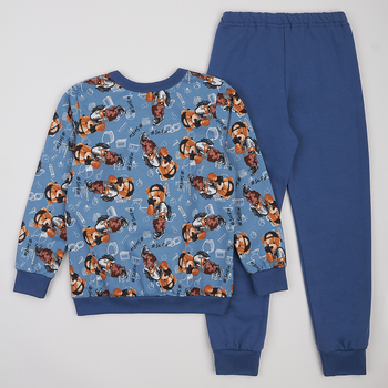 Піжама утеплена Ляля К3ФТ118 К3ФТ143 К3ФТ152 К3ФТ153 футер 146 Синий (1073116.11844634) - Pampik - 2