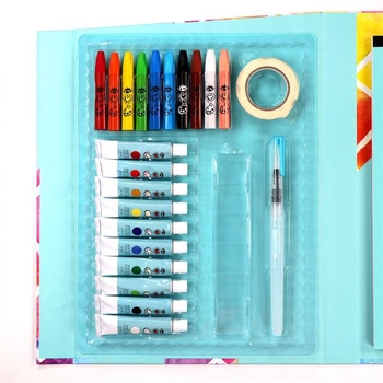 Набір для творчості I heart art Батік-колаж з акварельними фарбами та восковою крейдою (8007) - Pampik - 9