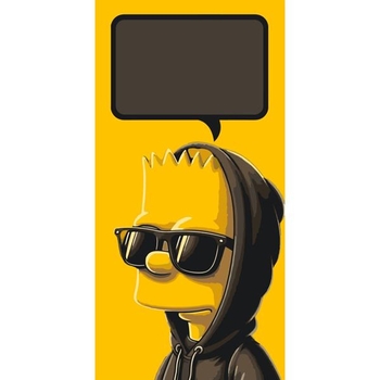 Открытка по номерам ArtCraft Барт Симпсон 40х80 см (16113-AC) - Pampik