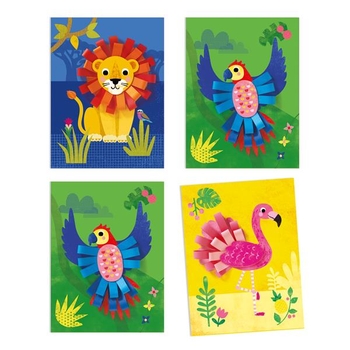 Набір для аплікації Djeco Кучеряві тварини (DJ09868) - Pampik - 4