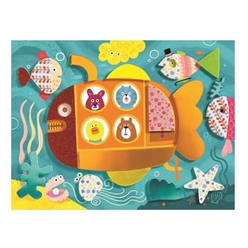 Набор для аппликации Djeco Коллаж Веселая пена (DJ09869) - Pampik - 4