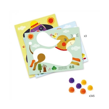 Набір для аплікації Djeco Мягкие собаки (DJ09867) - Pampik - 4