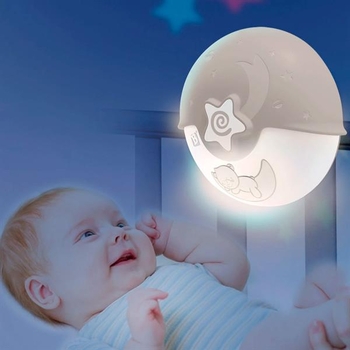 Ночник-проектор Infantino Спокойные сны серый (004909I) - Pampik - 2
