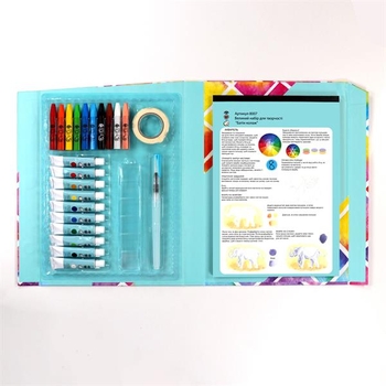 Набір для творчості I heart art Батік-колаж з акварельними фарбами та восковою крейдою (8007) - Pampik - 3