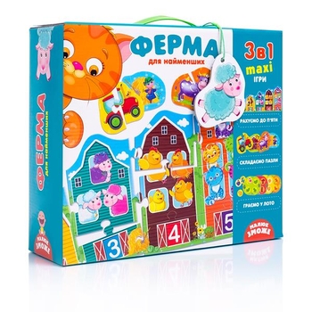 Развивающий набор Vladi Toys 3 в 1 Ферма (VT2901-03) - Pampik - 3