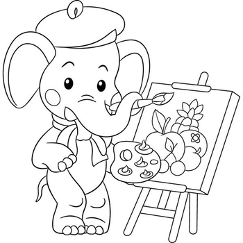 Детская раскраска ArtCraft Художник 25х30 см (15073-AC) - Pampik - 2