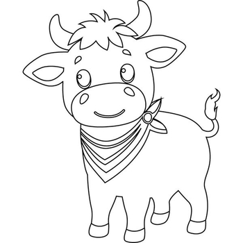 Детская раскраска ArtCraft Бычок 25х30 см (15108-AC) - Pampik - 2