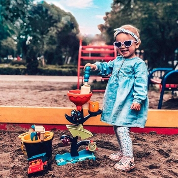 Набір для пісочниці Battat Млин з машинкою та відерцем (BX1310Z) - Pampik - 12