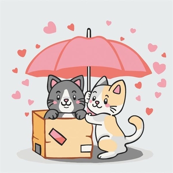 Картина по номерам ArtCraft Котики в коробке 30х30 см (15565-AC) - Pampik