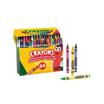 Набор воскового мела Crayola Crayons 64 цвета (52-6448) - Pampik