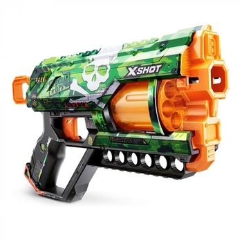 Быстрострельный бластер X-Shot Skins Griefer Camo 12 патронов (36561H) - Pampik - 2