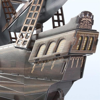 3D пазл CubicFun Корабель Помста Королеви Анни (T4005h) - Pampik - 4