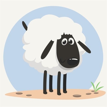 Картина за номерами ArtCraft Овечка 30х30 см (15032-AC) - Pampik